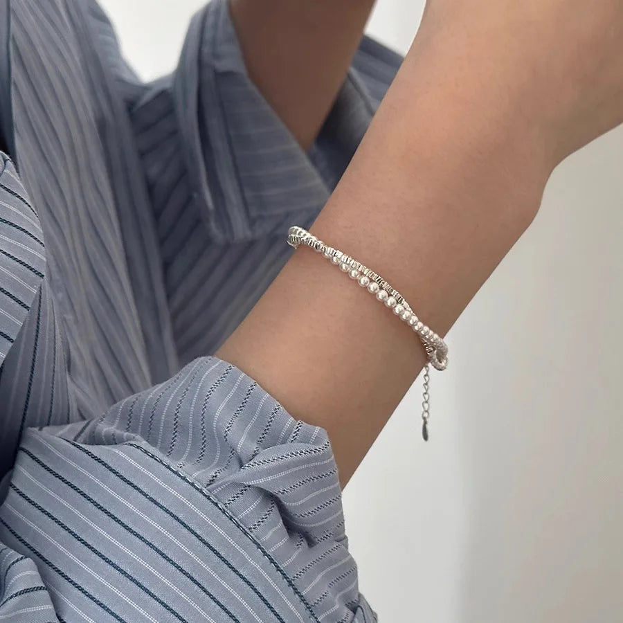 Double-Layer Pearl Bracelet