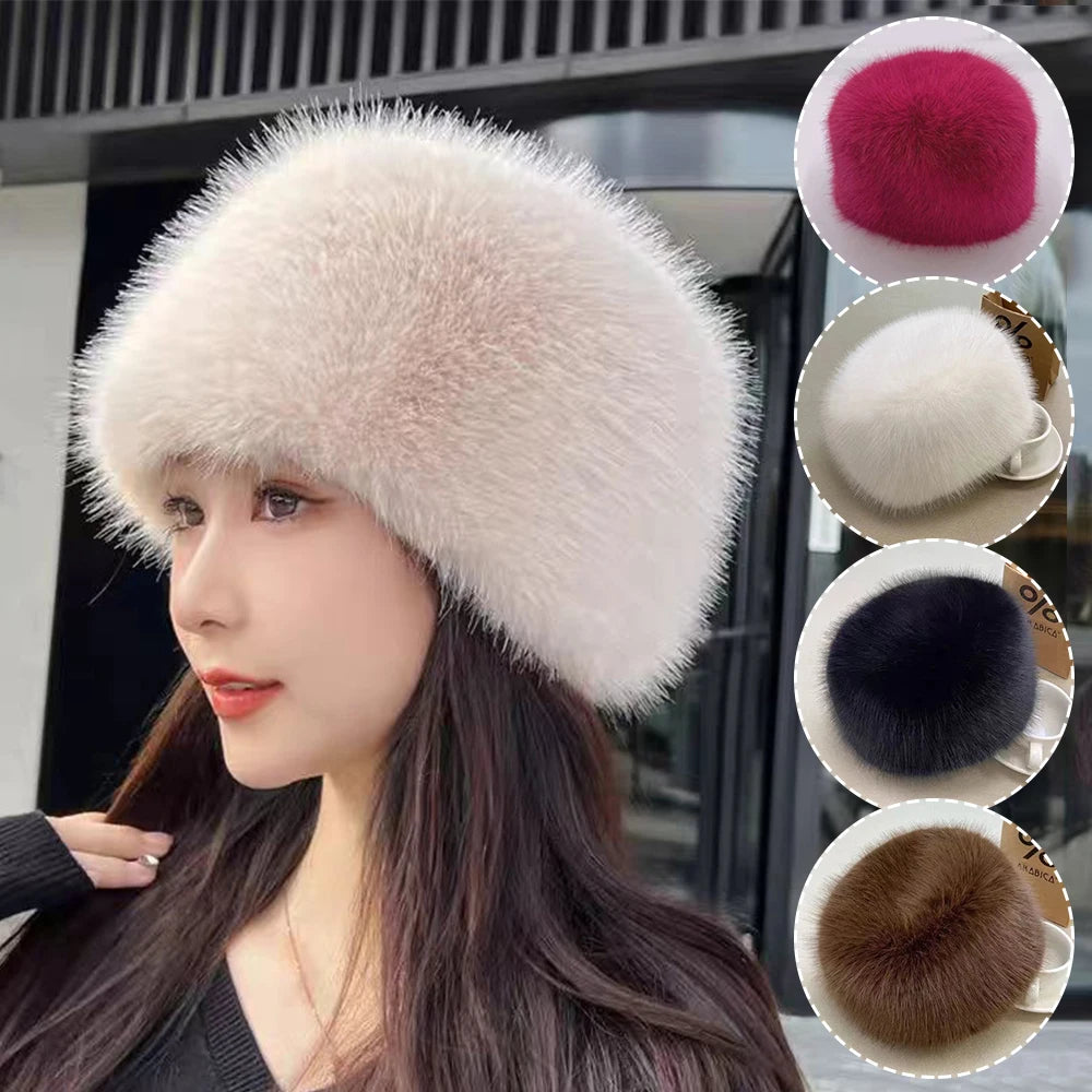 Faux Fox Fur Winter Hat