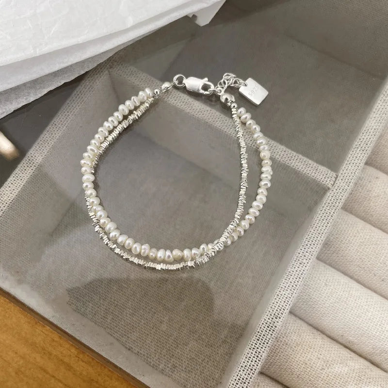 Double-Layer Pearl Bracelet