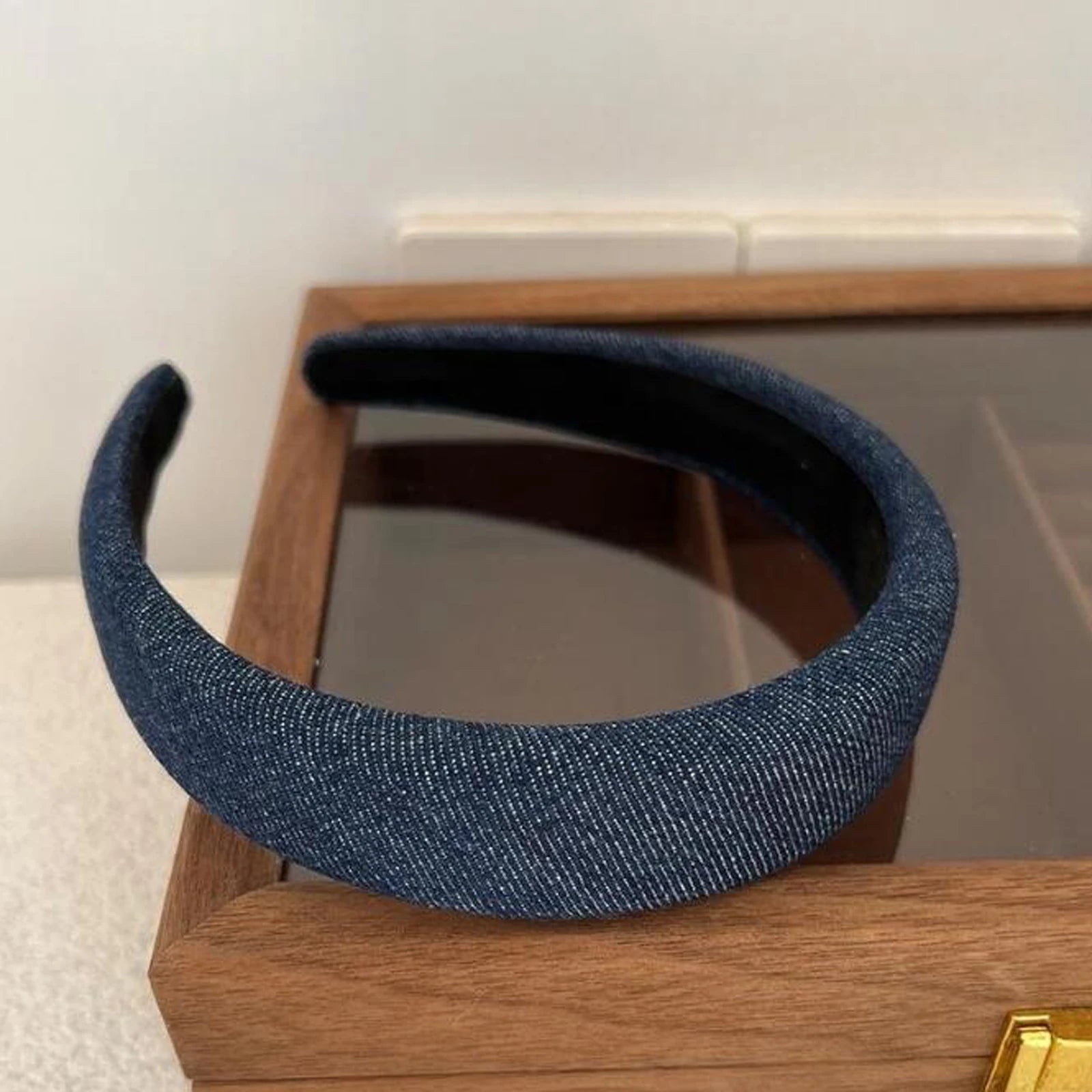 Casual Denim Turban Headband for Women