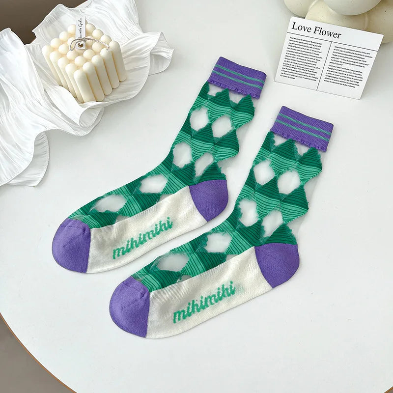 Japanese Harajuku Style Ultra-Thin Breathable Summer Socks