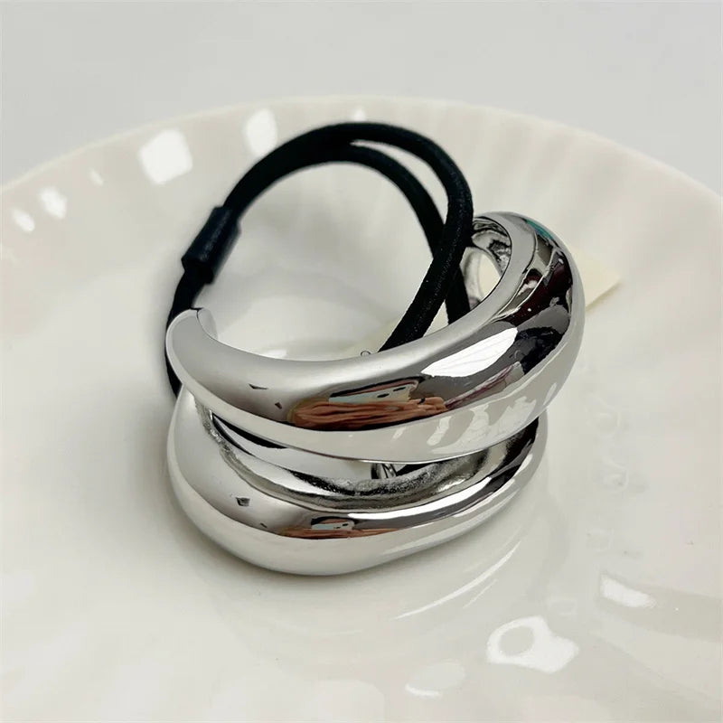 Elegant Metal Loop Style Hair Bands