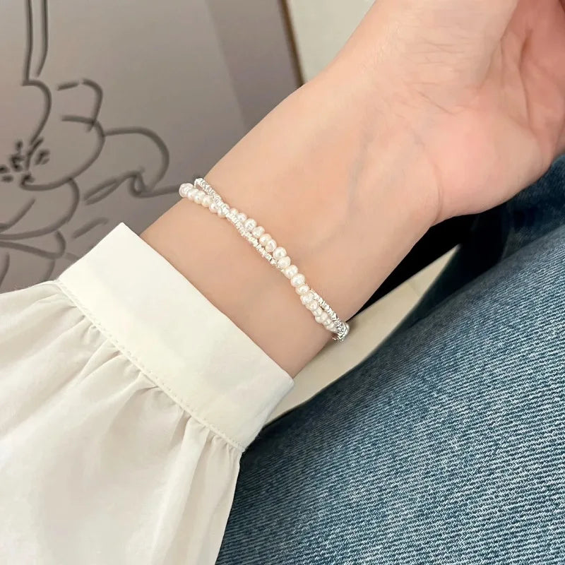 Double-Layer Pearl Bracelet