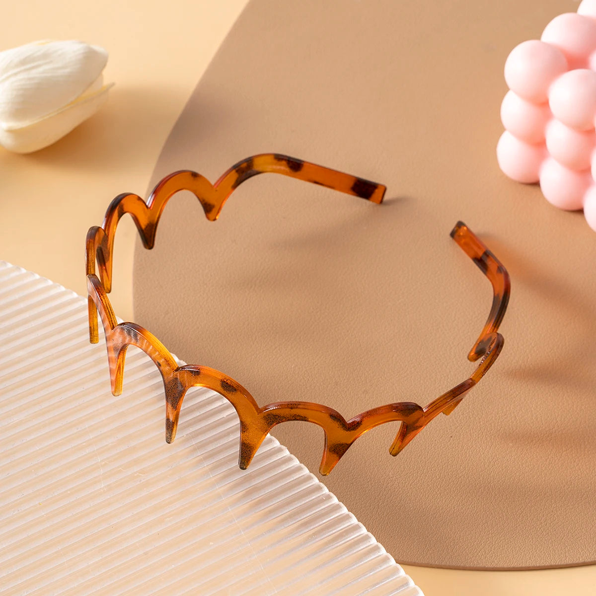 Chic Non-Slip U-Shaped Hair Comb Headband with Fixed Teeth Design