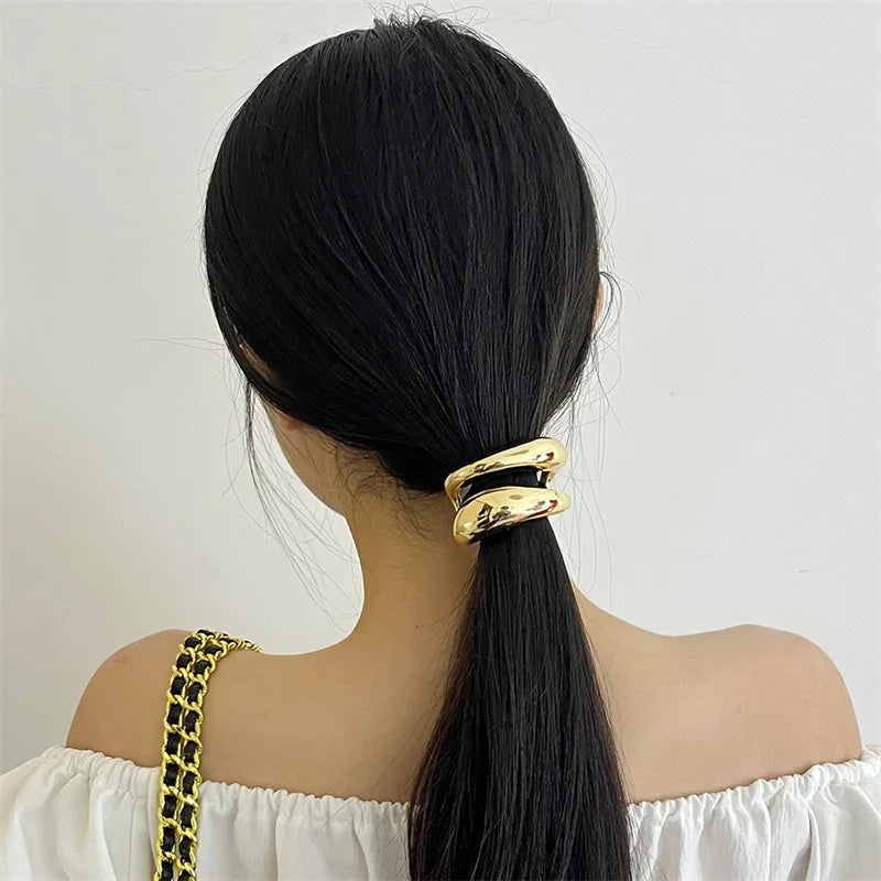 Elegant Metal Loop Style Hair Bands