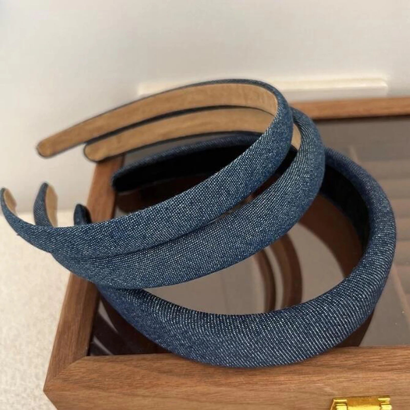Casual Denim Turban Headband for Women