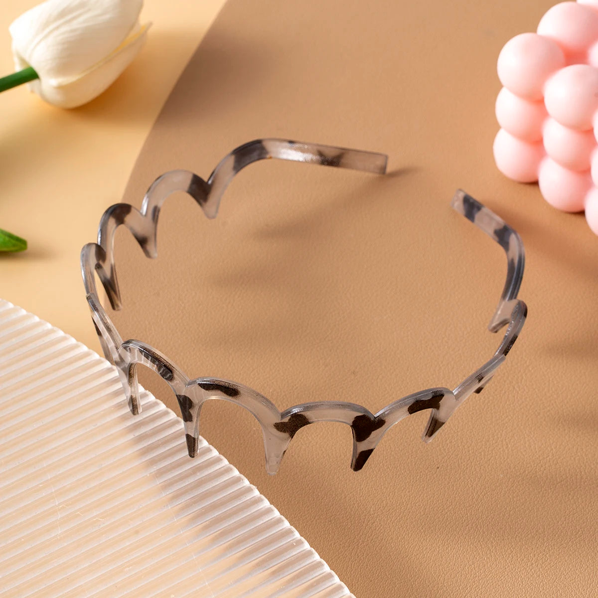 Chic Non-Slip U-Shaped Hair Comb Headband with Fixed Teeth Design