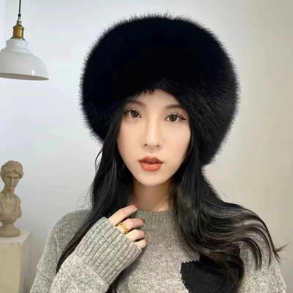 Faux Fox Fur Winter Hat