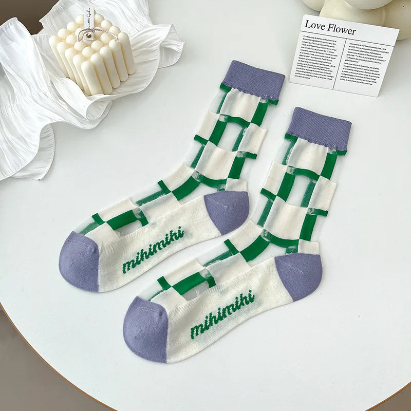 Japanese Harajuku Style Ultra-Thin Breathable Summer Socks
