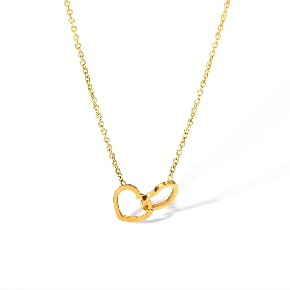 Elysian Harmony Double Circle Pendant Necklace
