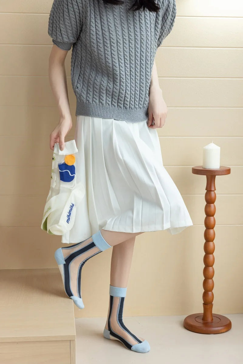 Japanese Harajuku Style Ultra-Thin Breathable Summer Socks