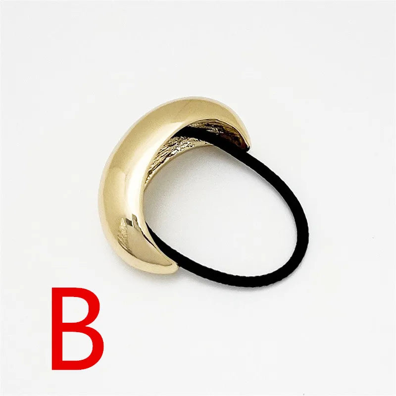 Elegant Metal Loop Style Hair Bands
