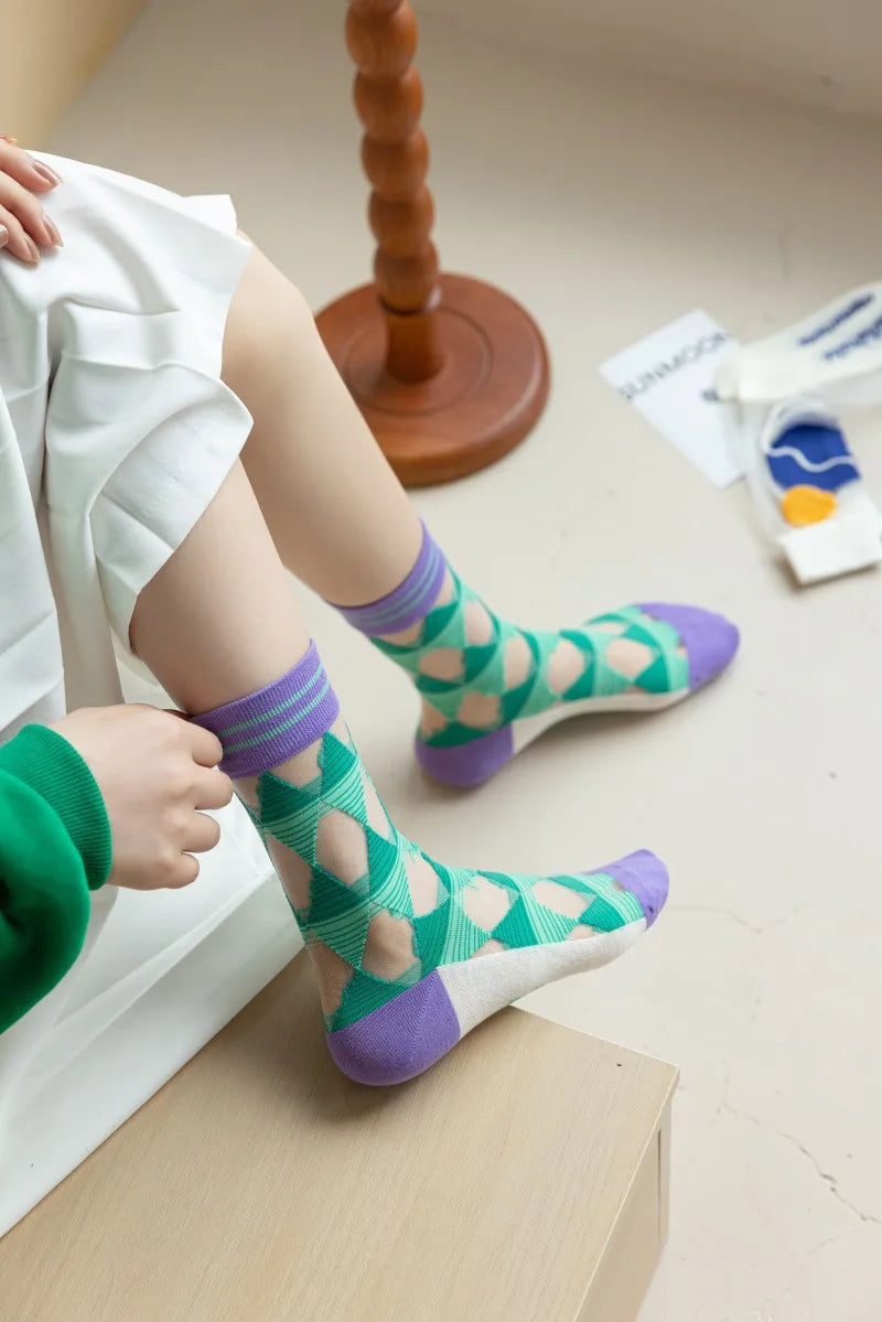 Japanese Harajuku Style Ultra-Thin Breathable Summer Socks