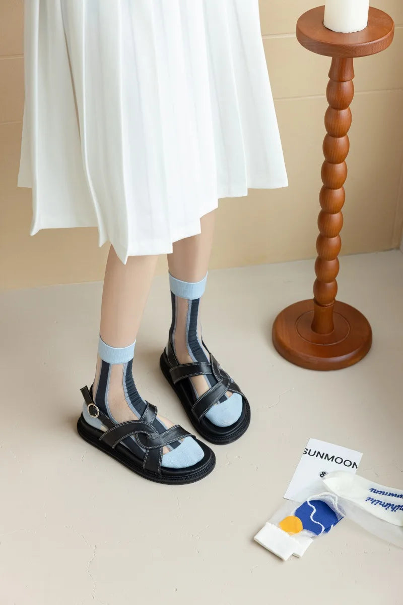 Japanese Harajuku Style Ultra-Thin Breathable Summer Socks