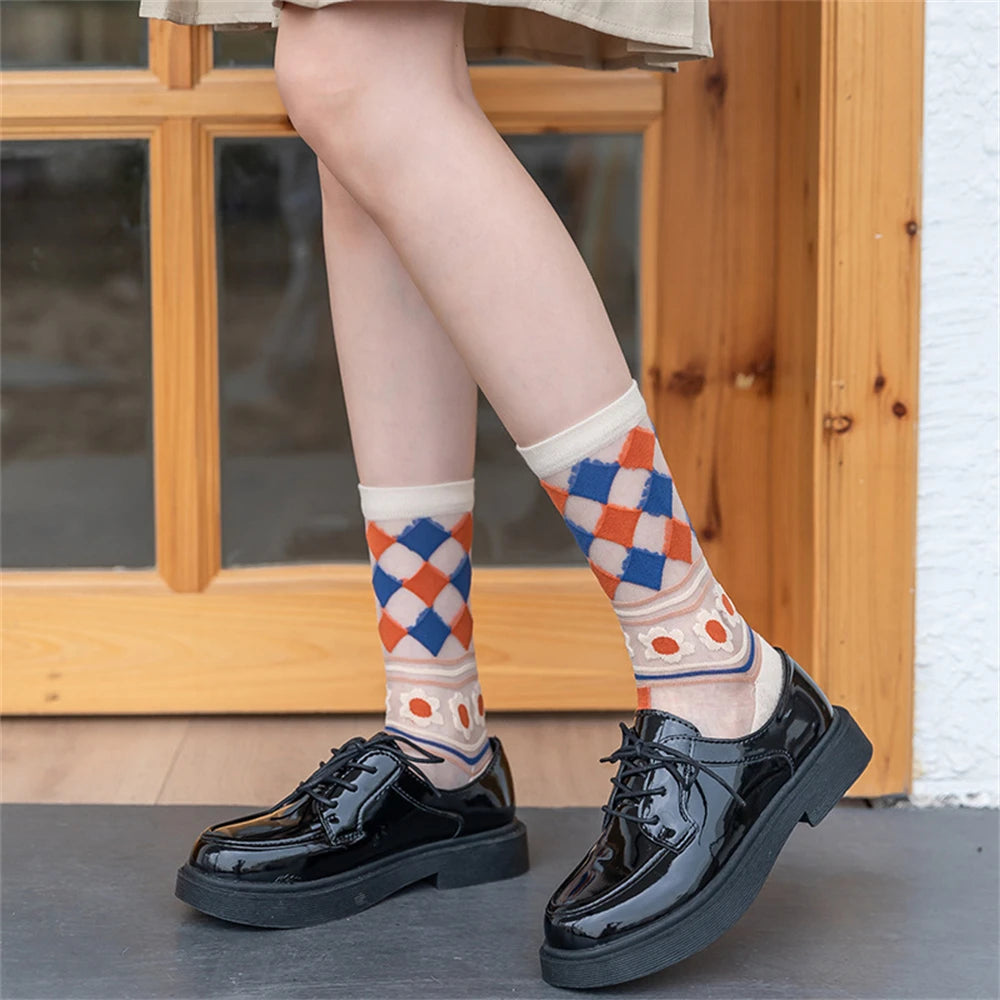 Chic Breathable Lace & Mesh Summer Socks