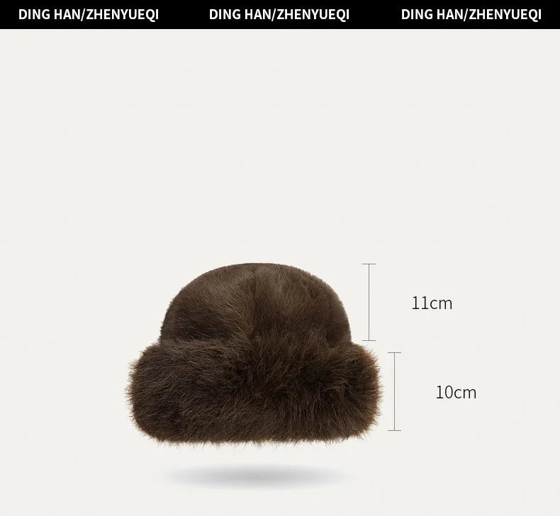 Mongolian Plush Fisherman Fur Hat