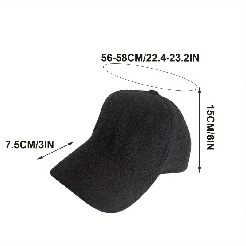 Warm Rabbit Fur Adjustable Basketball Cap