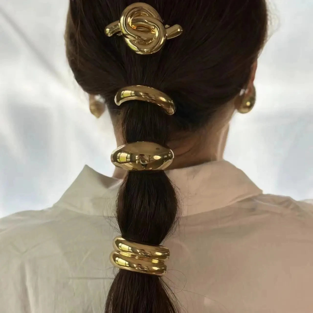 Stylish Geometric Metal Hair Bands