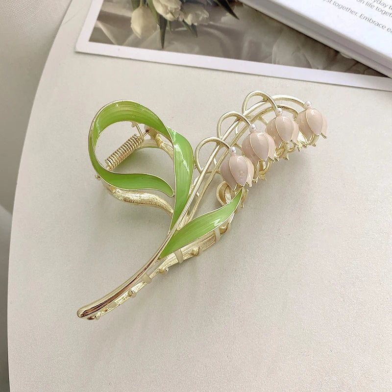 Vintage Tulip Hair Claw Clip