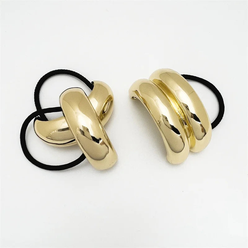 Elegant Metal Loop Style Hair Bands