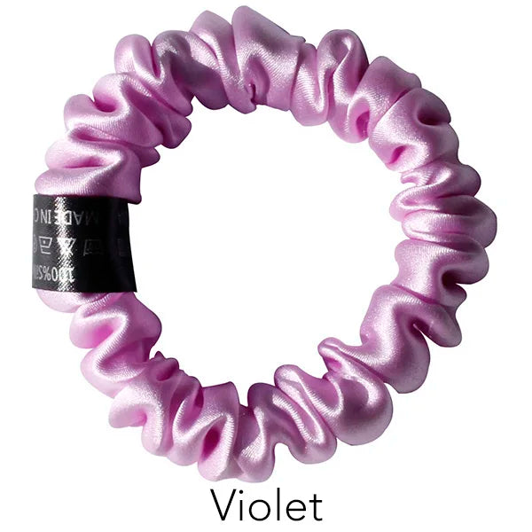 100% Pure Mulberry Silk Scrunchies Hair Ties