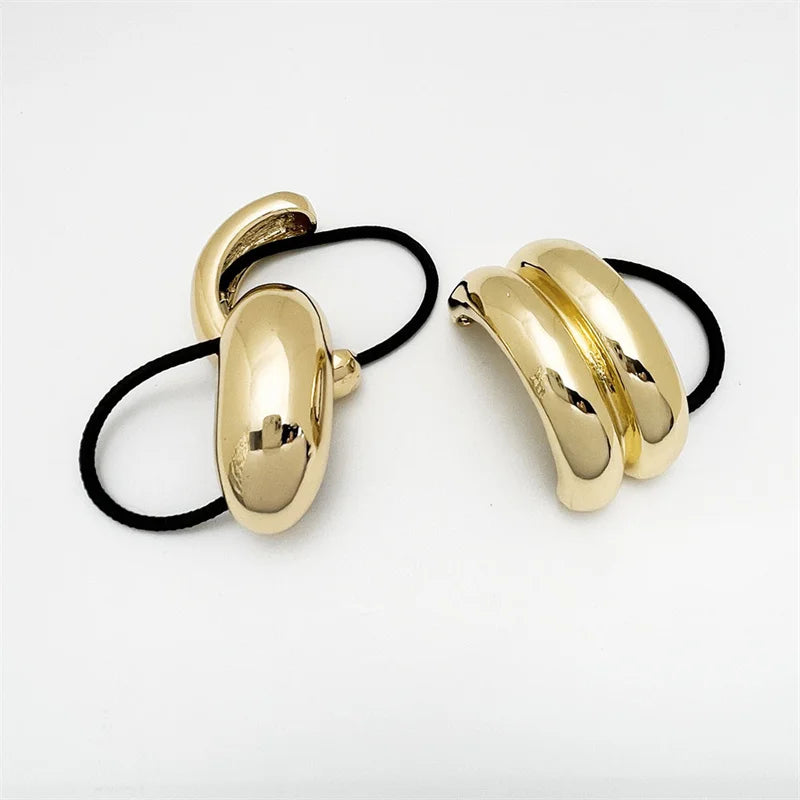 Elegant Metal Loop Style Hair Bands