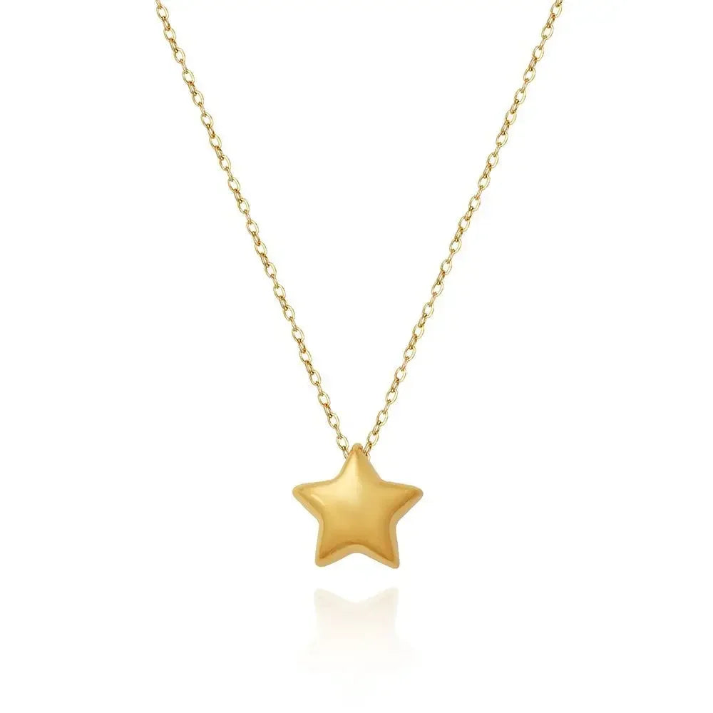 Celestial Elegance: The Lucky Five-Point Star Pentagram Necklace
