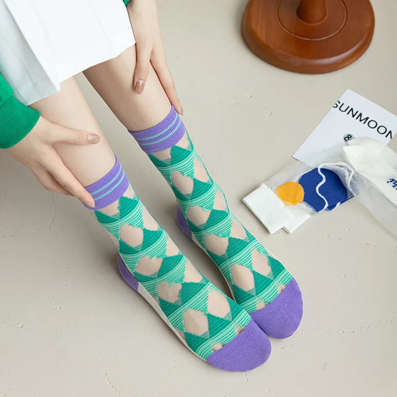 Japanese Harajuku Style Ultra-Thin Breathable Summer Socks