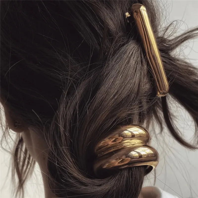 Elegant Metal Loop Style Hair Bands