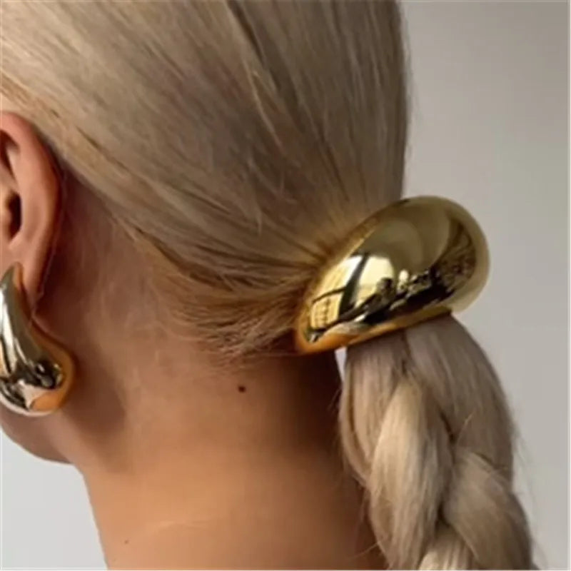 Elegant Metal Loop Style Hair Bands