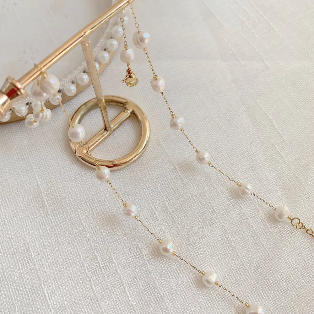 Timeless Freshwater Pearl Choker Necklace On Gold Vermeil Chain