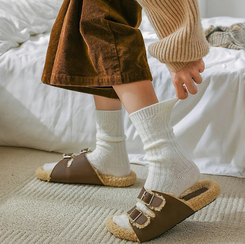 Luxurious Cashmere Wool Blend Socks
