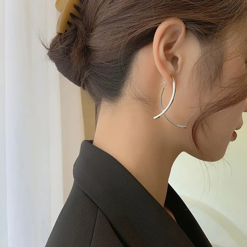 Punk Big Star Stainless Steel Stud Earrings