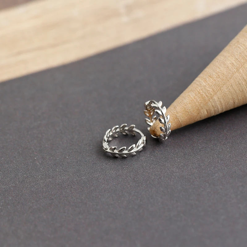Gilded Flower Hoop Earrings