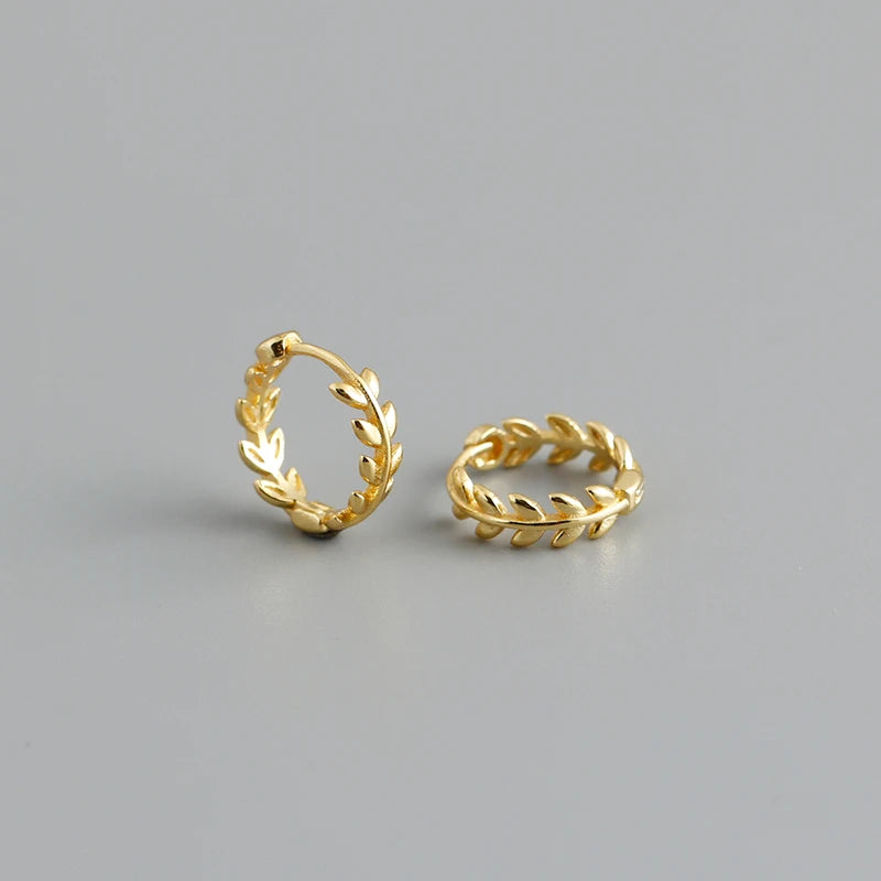 Gilded Flower Hoop Earrings