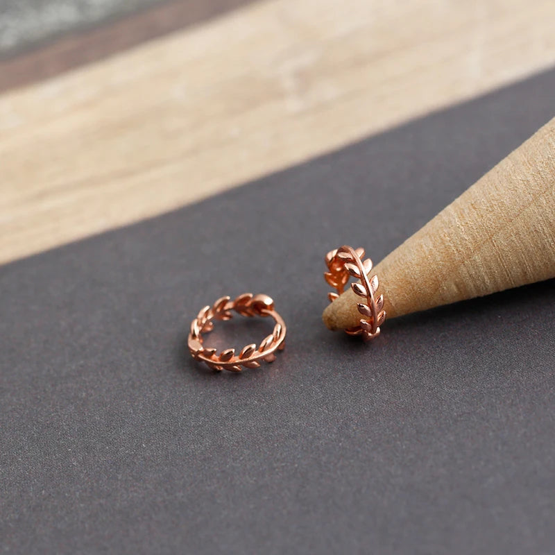 Gilded Flower Hoop Earrings