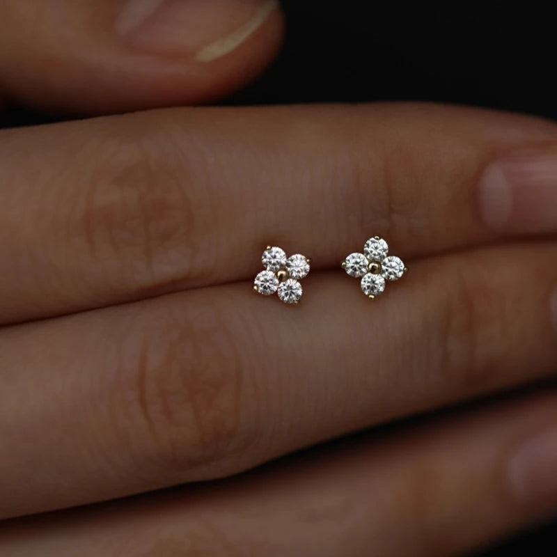 Exquisite Flower Stud Earrings