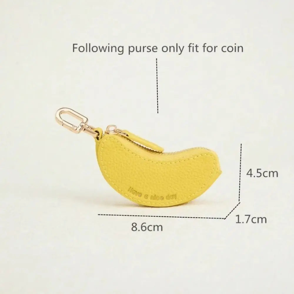 Mini Banana Key Coin Purse Charm