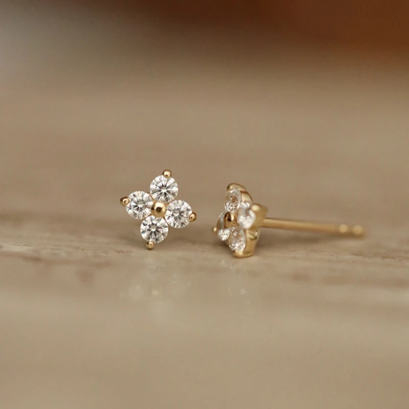 Exquisite Flower Stud Earrings