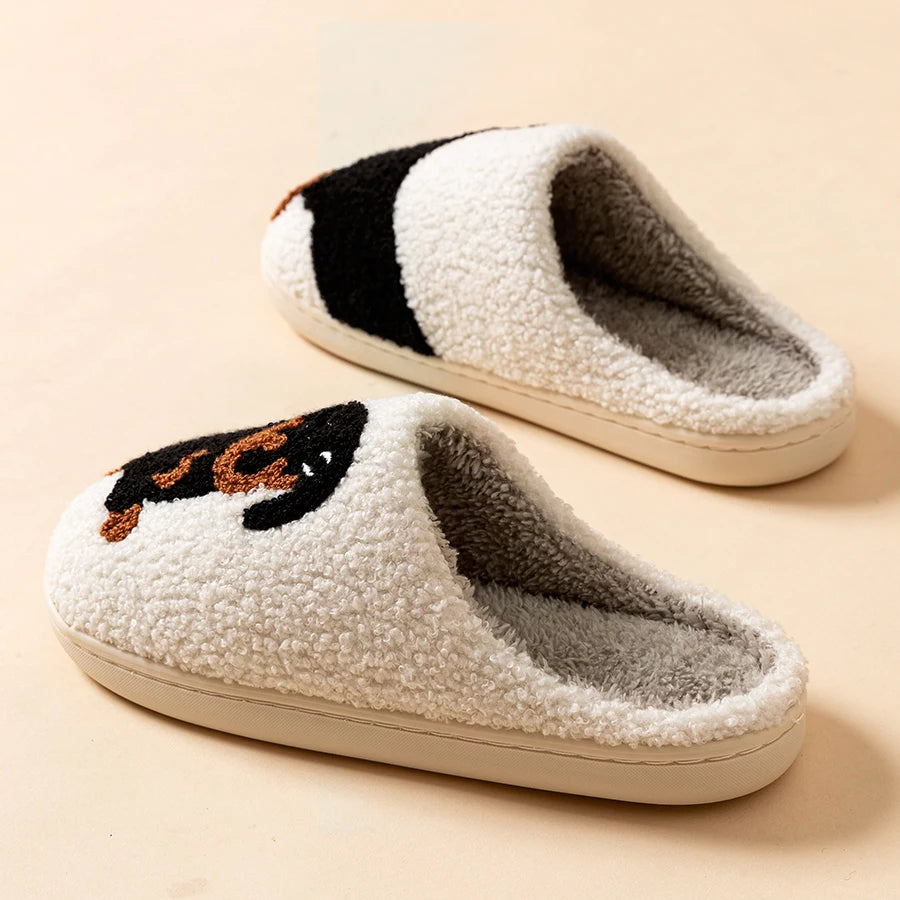 Cute Dachshund Dog Indoor Cozy Slippers