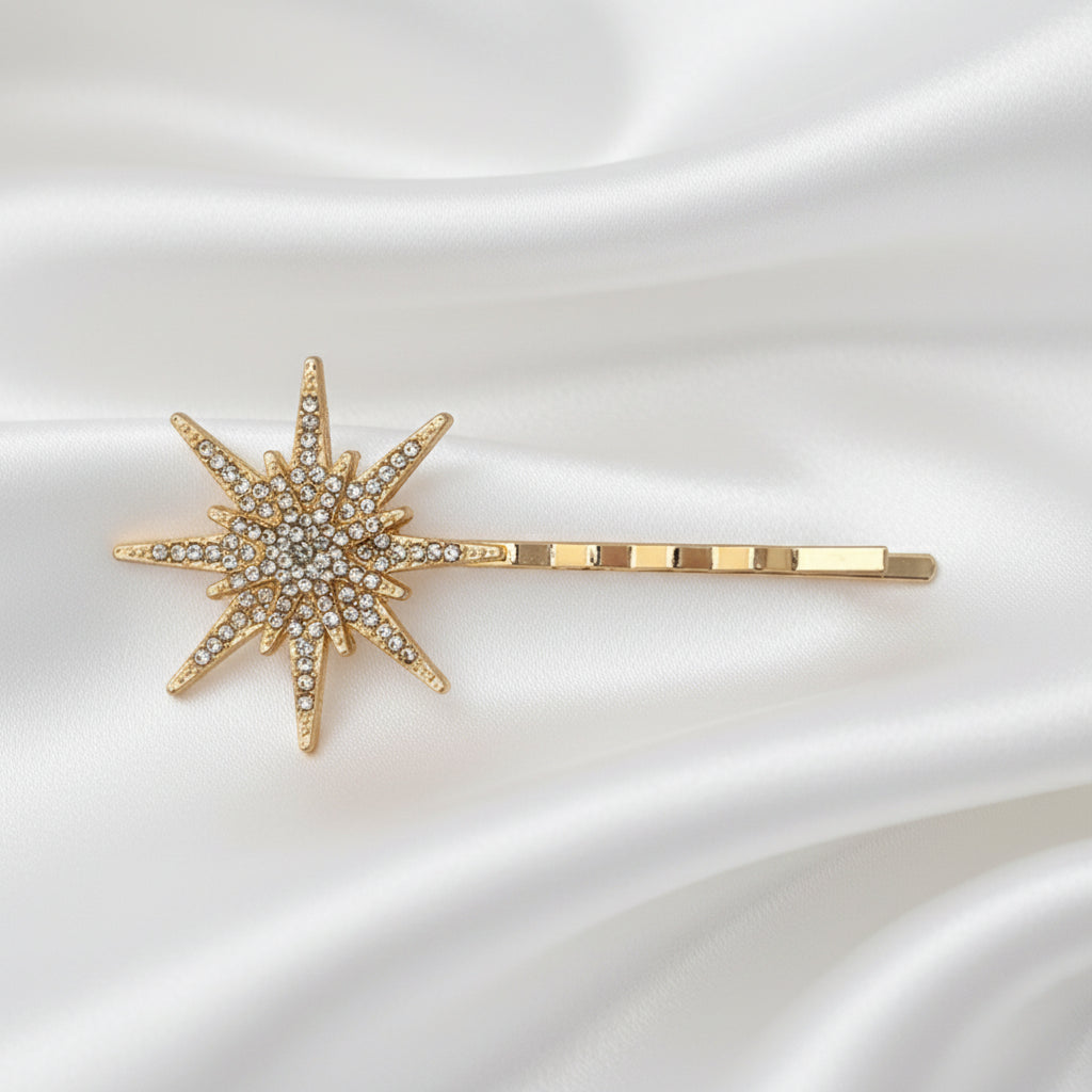Celestia Star & Moon Crystal Hair Clips