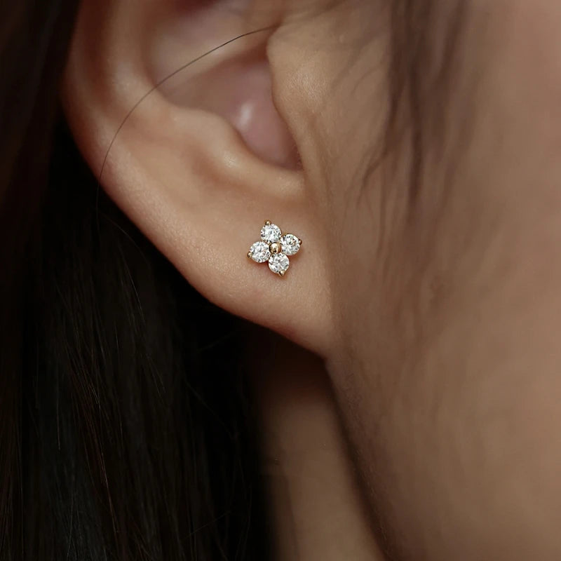 Exquisite Flower Stud Earrings