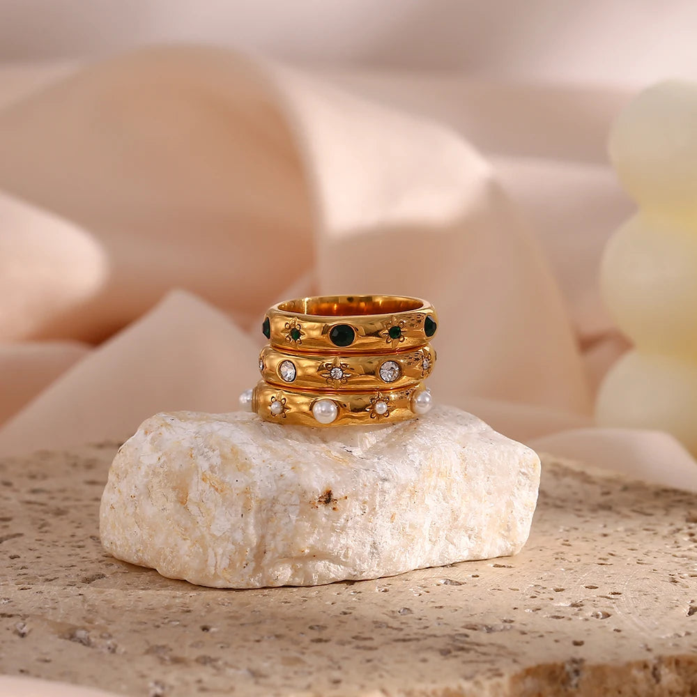 EternaZircon & Pearl Ring