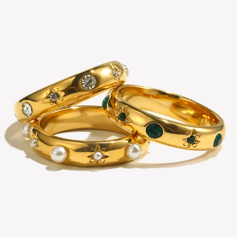 EternaZircon & Pearl Ring