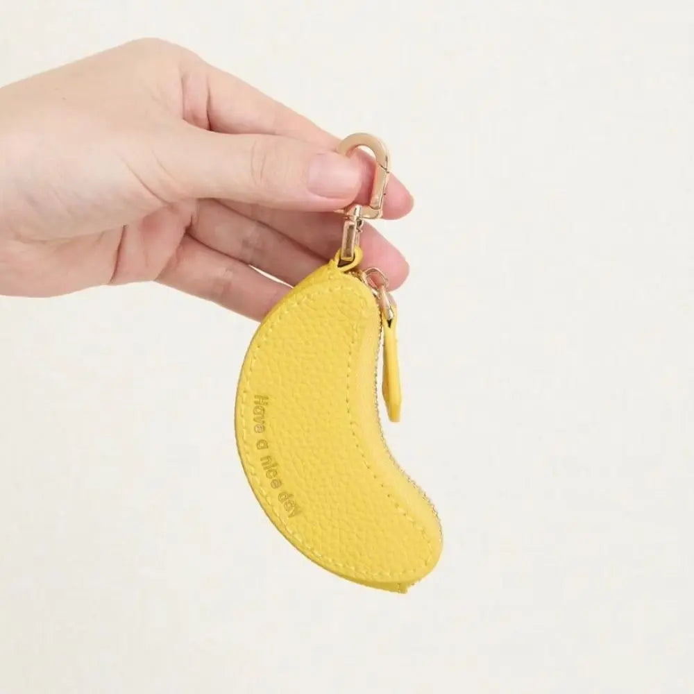 Mini Banana Key Coin Purse Charm