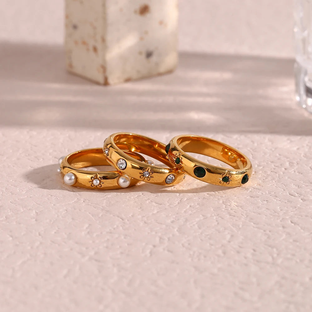 EternaZircon & Pearl Ring