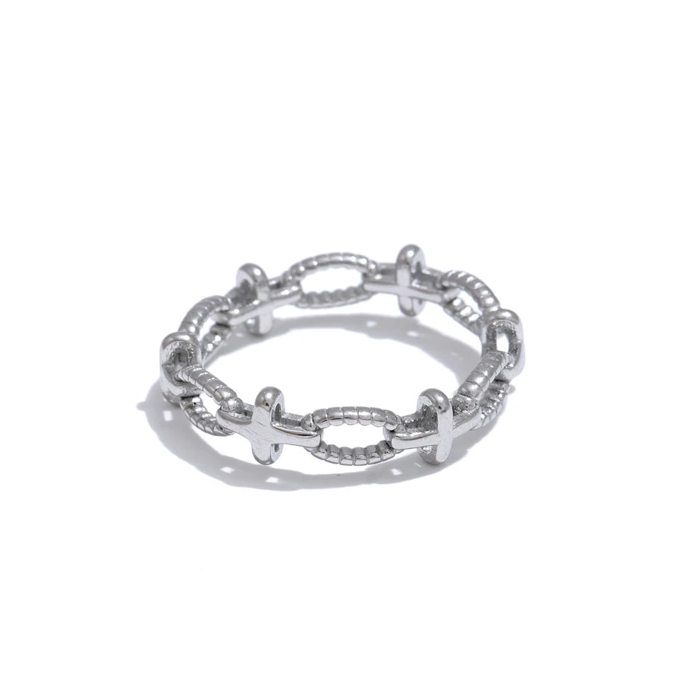 Celestial Cross Chain Ring
