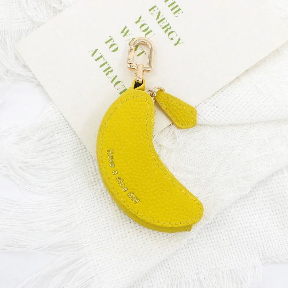 Mini Banana Key Coin Purse Charm