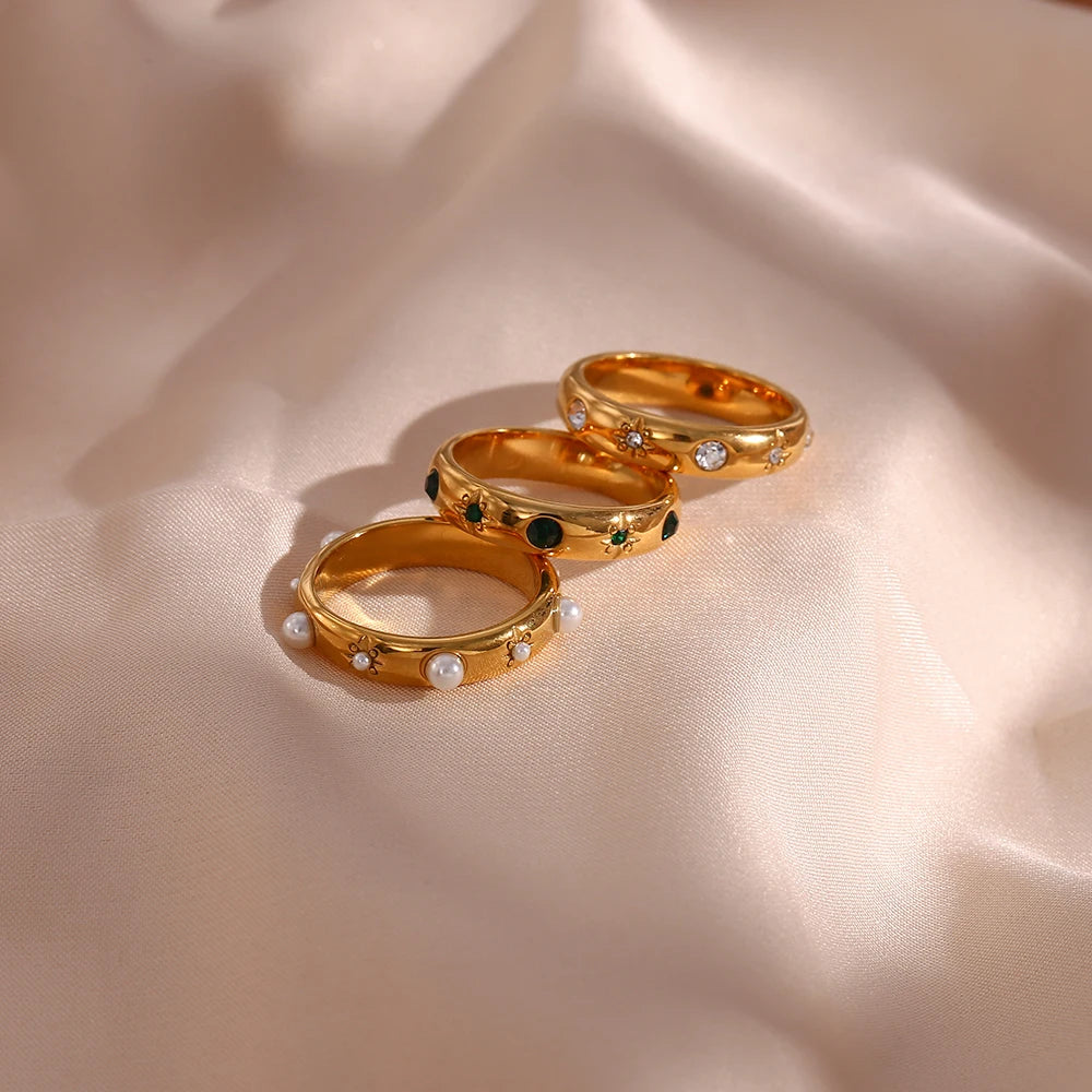 EternaZircon & Pearl Ring