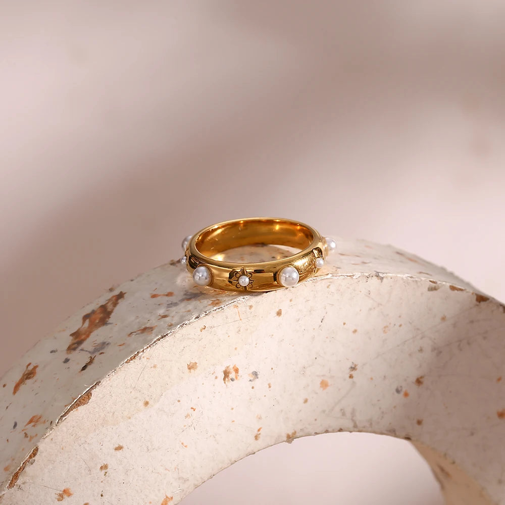 EternaZircon & Pearl Ring